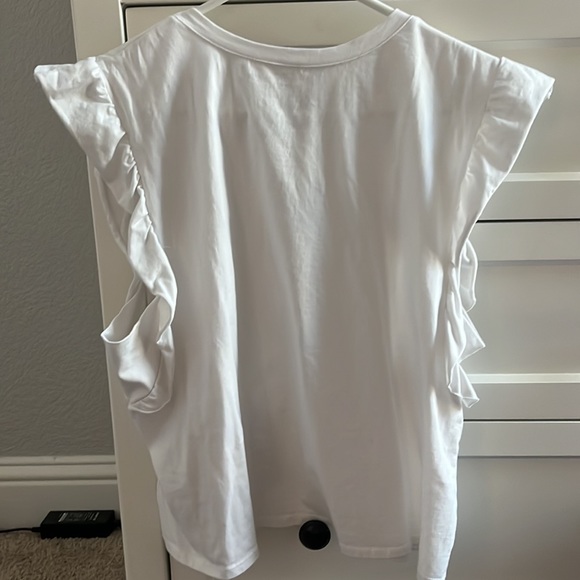 White Ruffle Top - Picture 3 of 3